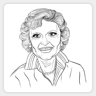 Betty White Sticker